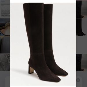 Sam Edelman Sylvia chocolate brown suede boots